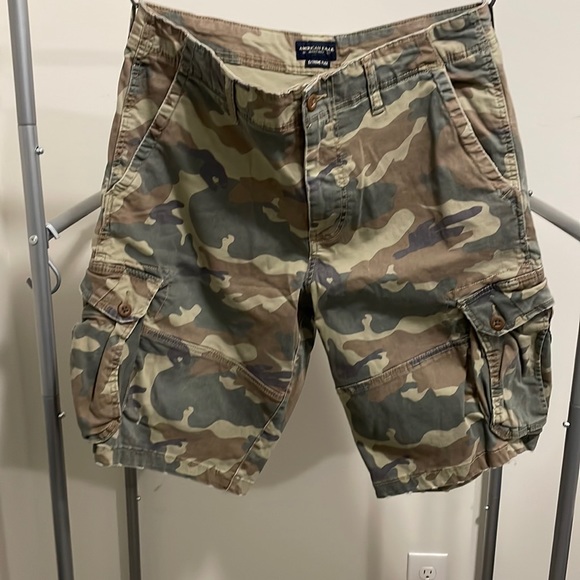 American Eagle Outfitters Shorts Mens Camo American Eagle Cargo